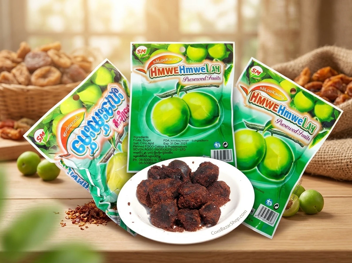অরজিনাল আপেল বরই মিষ্টি বার্মিজ আচার – ১০ পিস