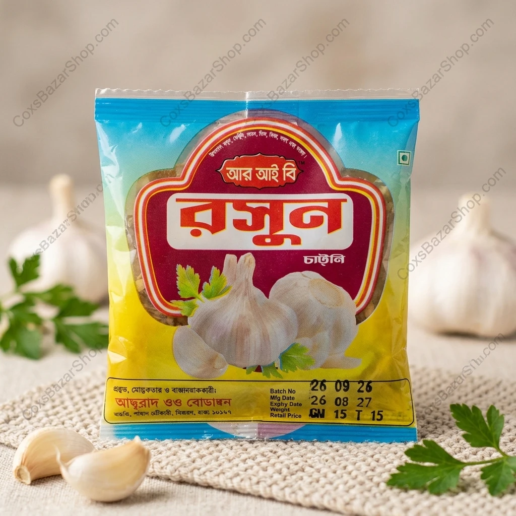 RIB-রসুন চাটনী – ১৫ গ্রাম | ২০ প্যাকেট