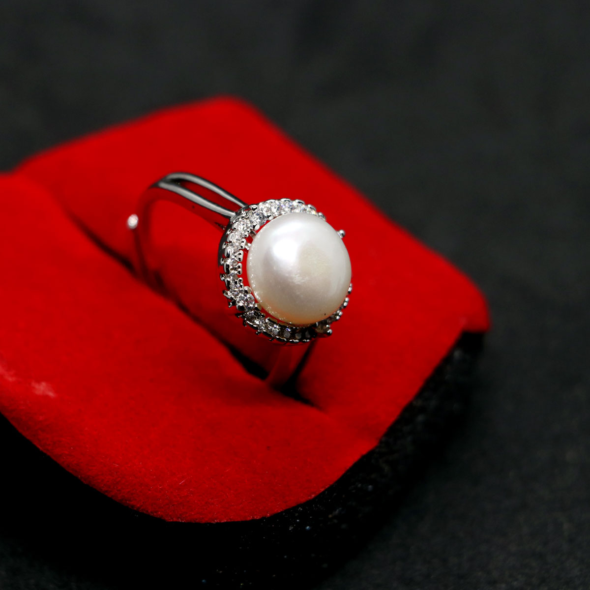 Buy Engagement Rings, Real Pearl Ring, White Gold Ring, Fine Jewelry, South  Sea Pearl, Unique Rings, June Birthstone, Statement Rings Online in India -  Etsy